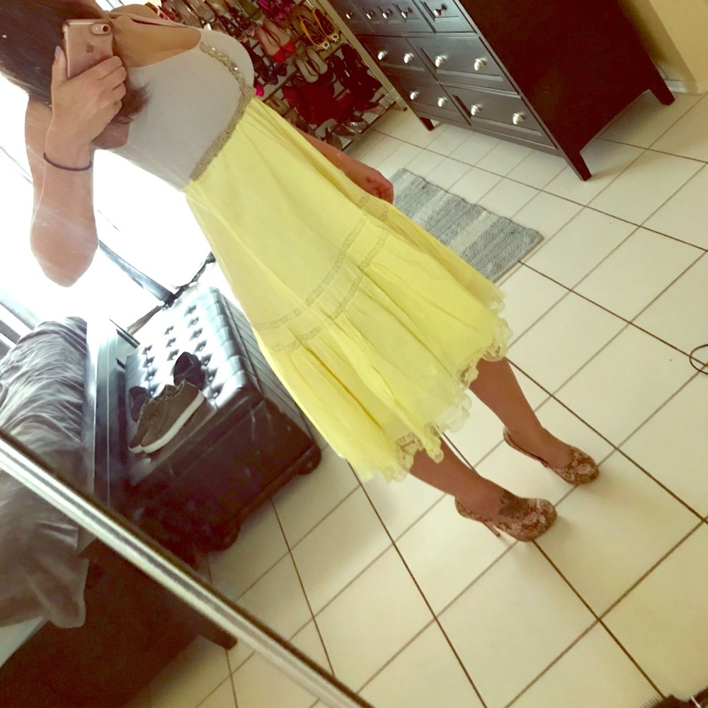 🆓Free 👨‍👩‍👧‍👦People💛Yellow◻️Gray Maxi👗Dress